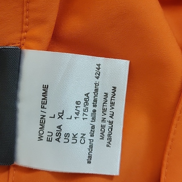 Jack Wolfskin, Wahai Vibrant Orange Dress, Women's Sz Large outdoor athleisure - Picture 6 of 7